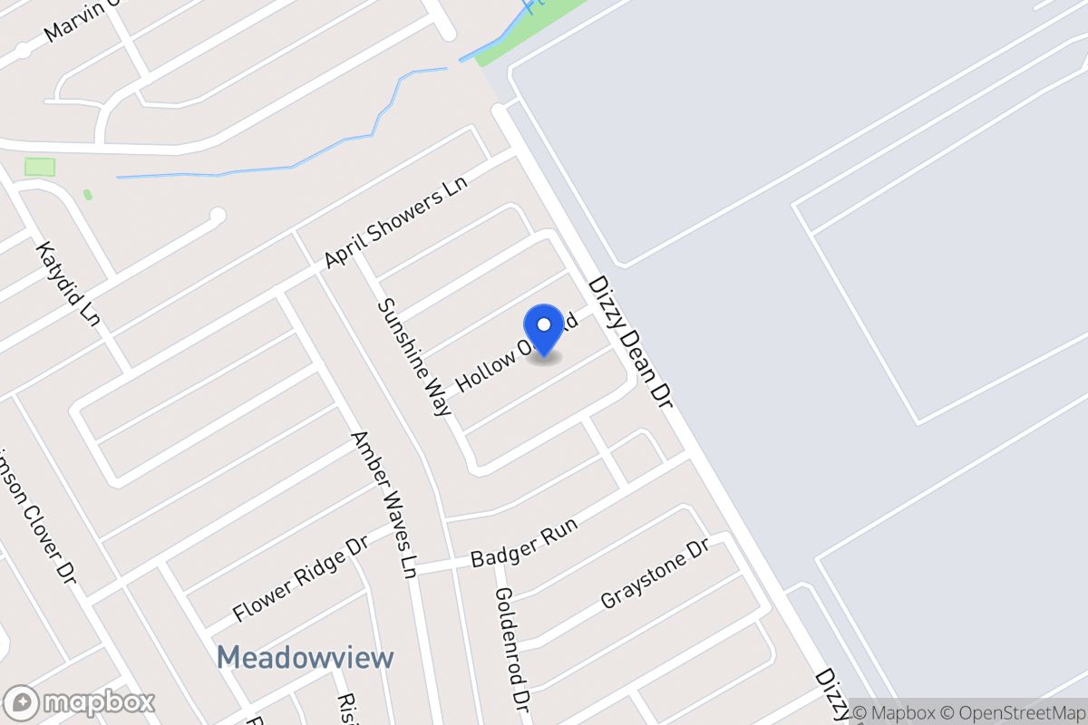 Map of 1014 Hollow Oak Rd