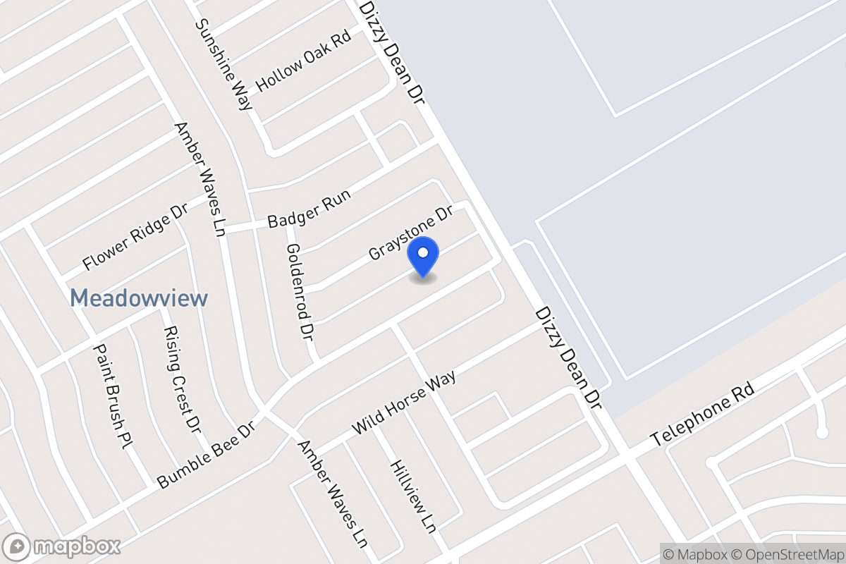 Map of 1021 Bumble Bee Dr