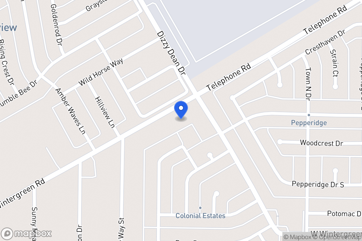 Map of 908 Wintergreen Rd