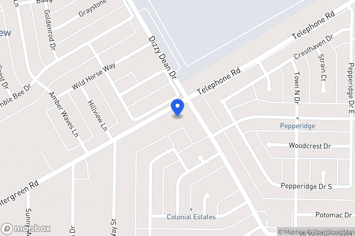 Map of 906 Wintergreen Rd