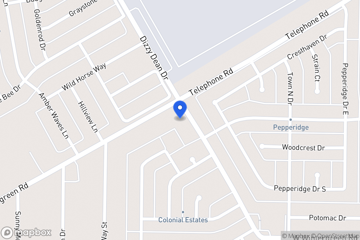 Map of 886 W Wintergreen Rd