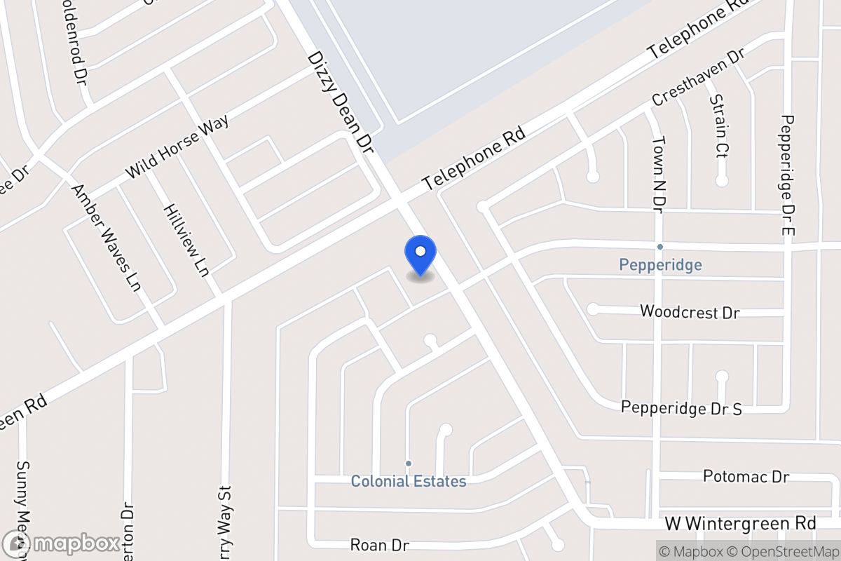Map of 874 Wintergreen Rd