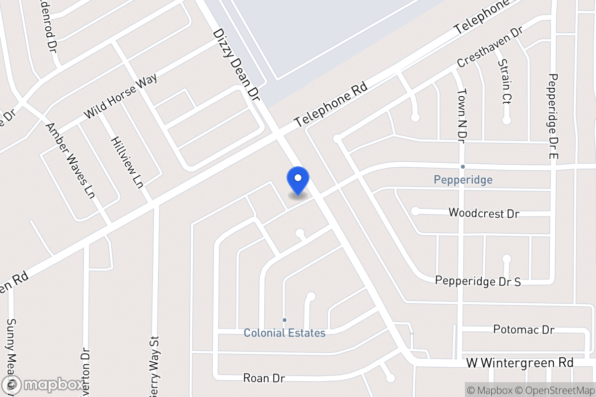 Map of 870 Wintergreen Rd