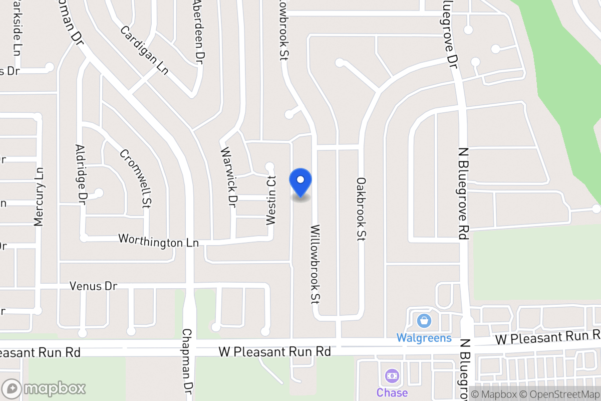 Map of 1415 Willowbrook St