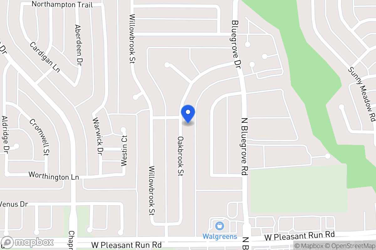 Map of 1430 Oakbrook St