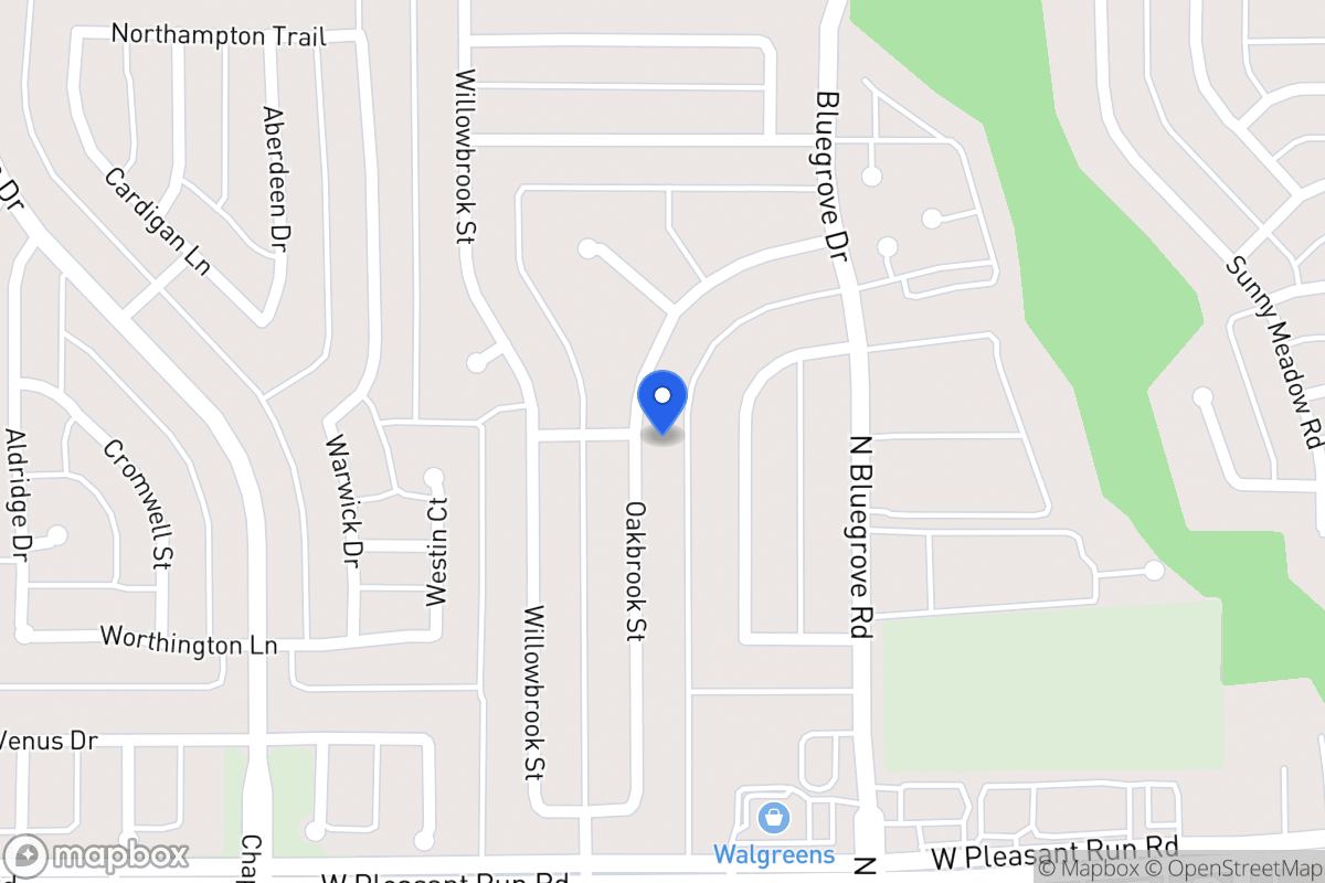 Map of 1434 Oakbrook St