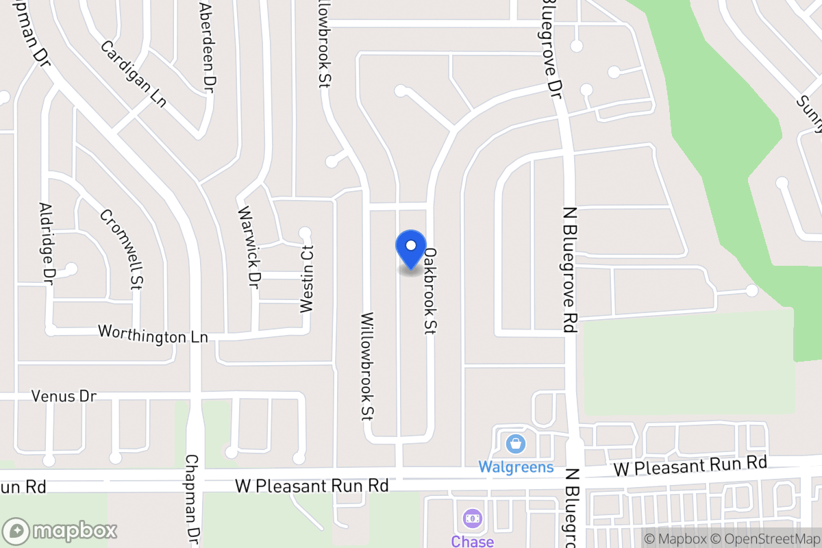 Map of 1415 Oakbrook St