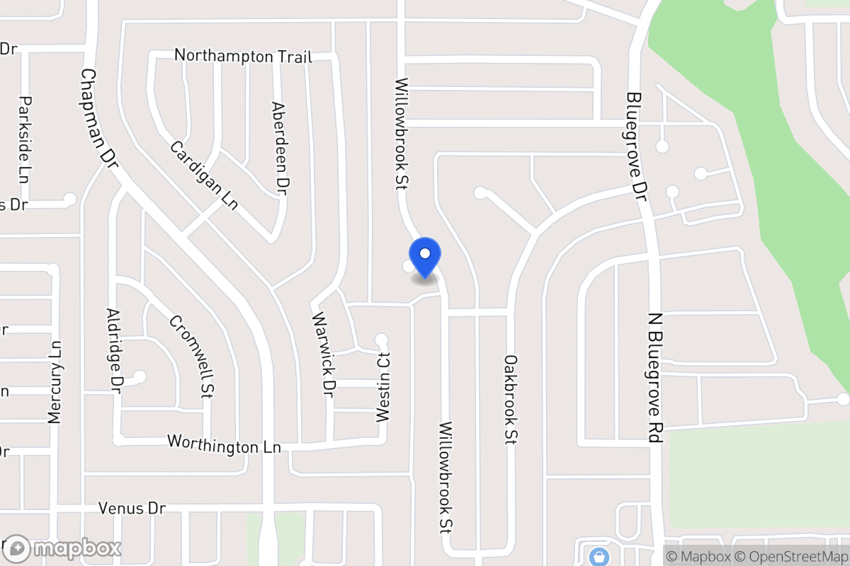 Map of 1523 Willowbrook St