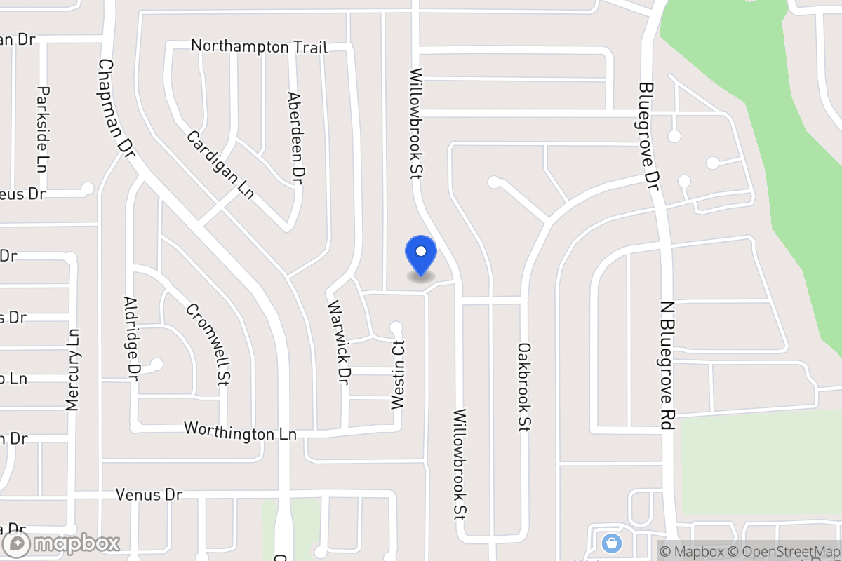 Map of 1527 Willowbrook Ct