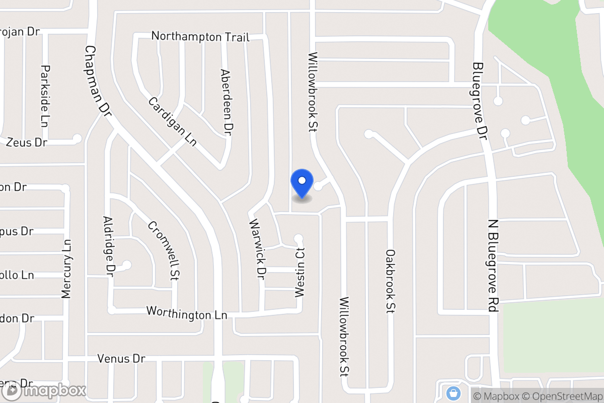 Map of 1531 Willowbrook St