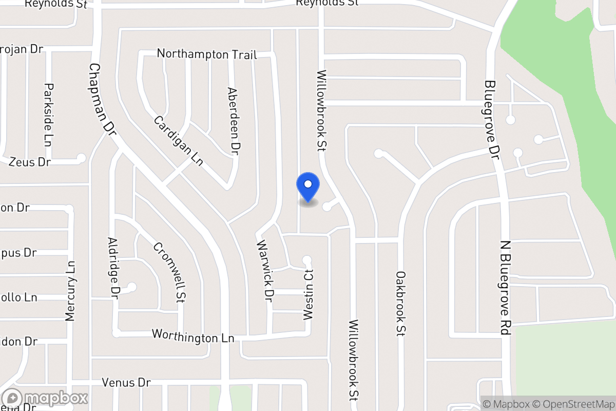 Map of 1535 Willowbrook St