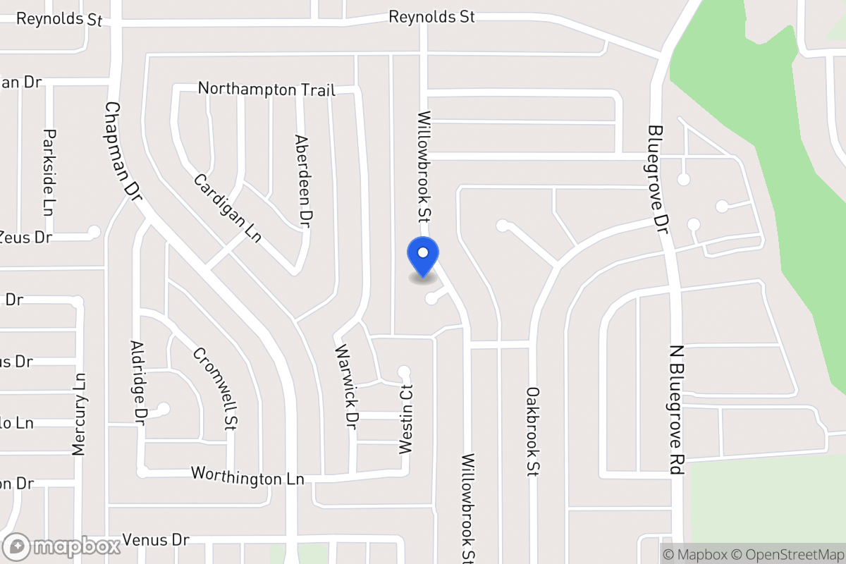 Map of 1539 Willowbrook St