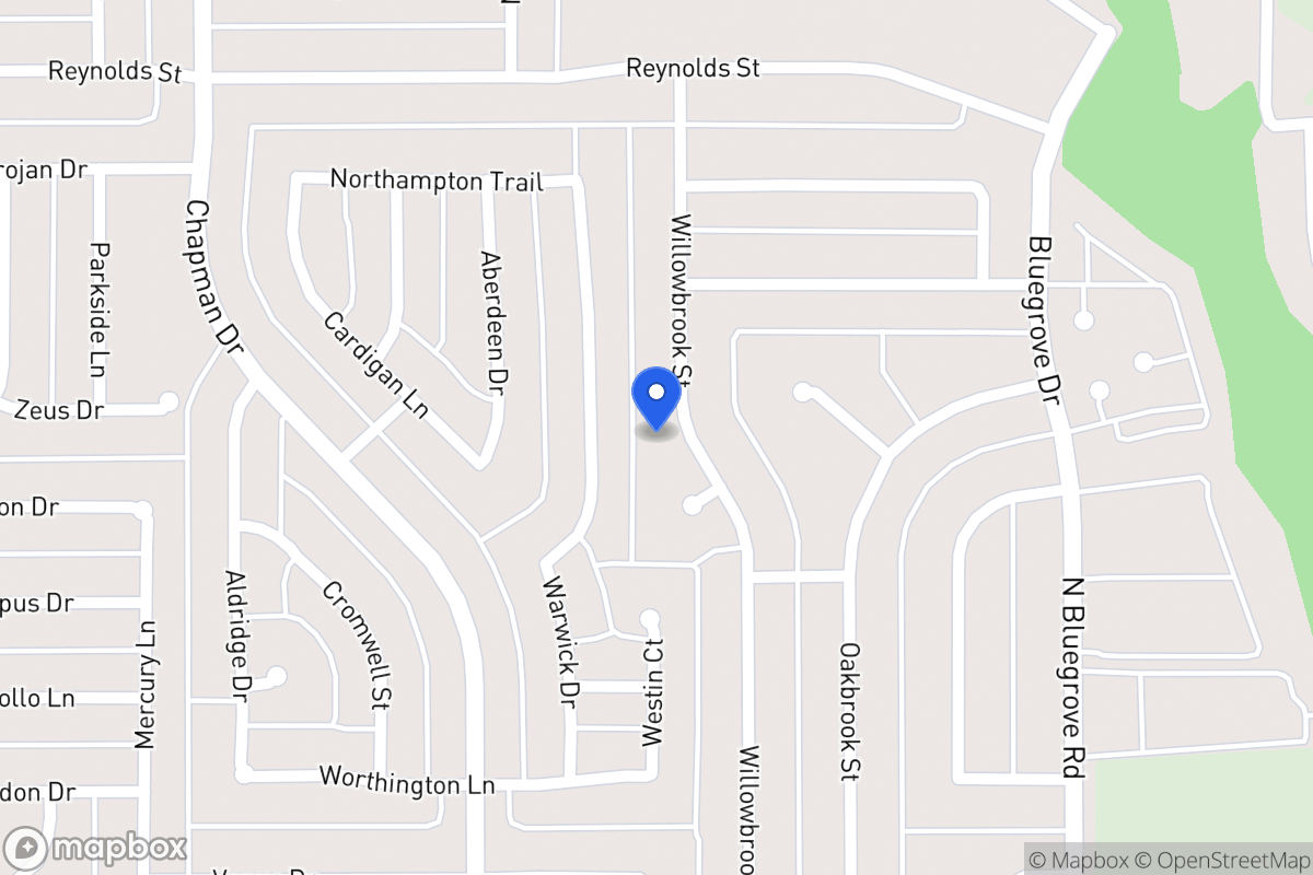 Map of 1547 Willowbrook St