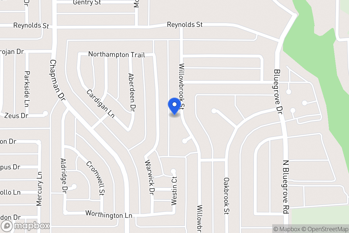 Map of 1551 Willowbrook St