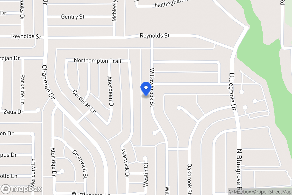 Map of 1563 Willowbrook St
