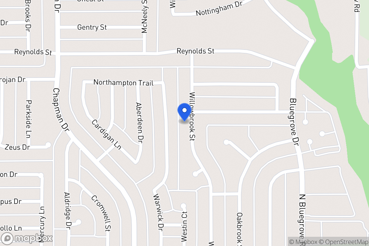 Map of 1567 Willowbrook St