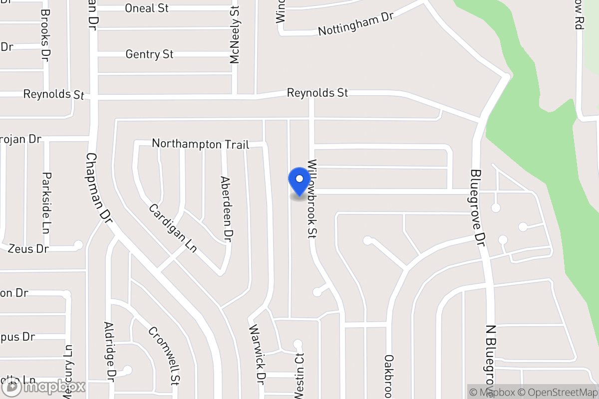 Map of 1571 Willowbrook St