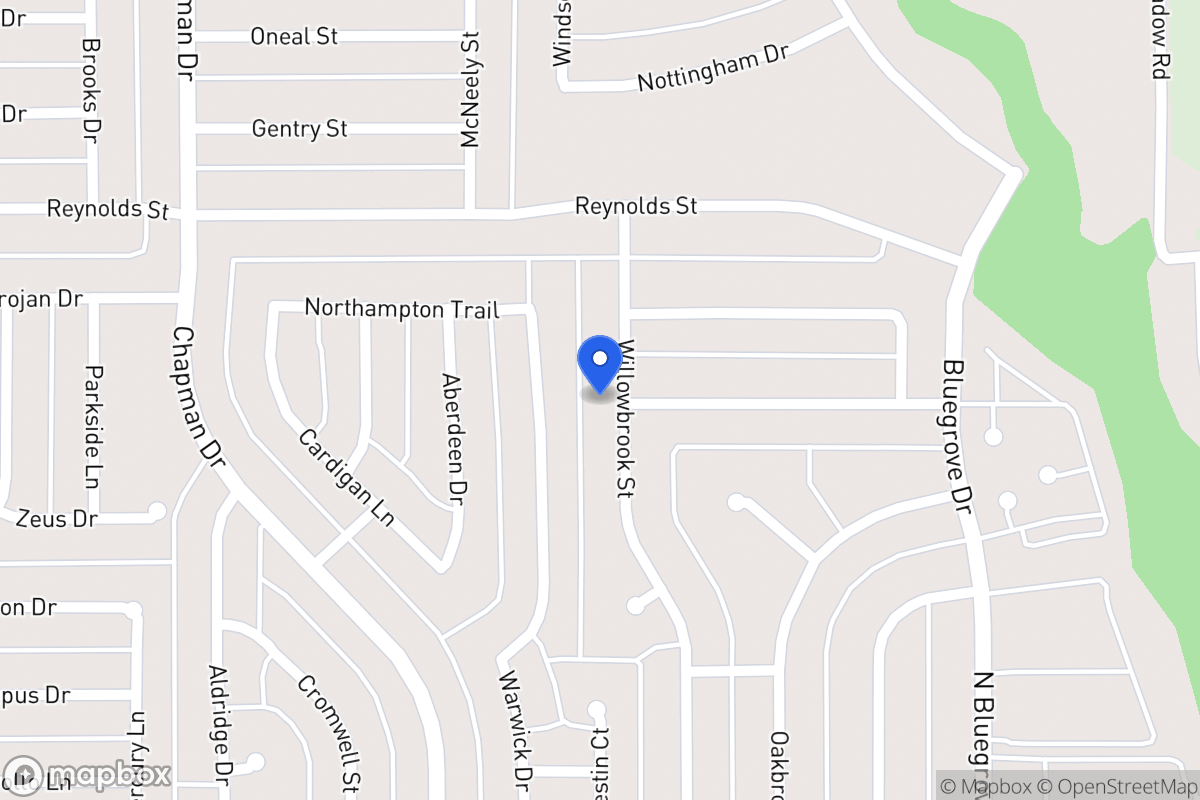 Map of 1601 Willowbrook St