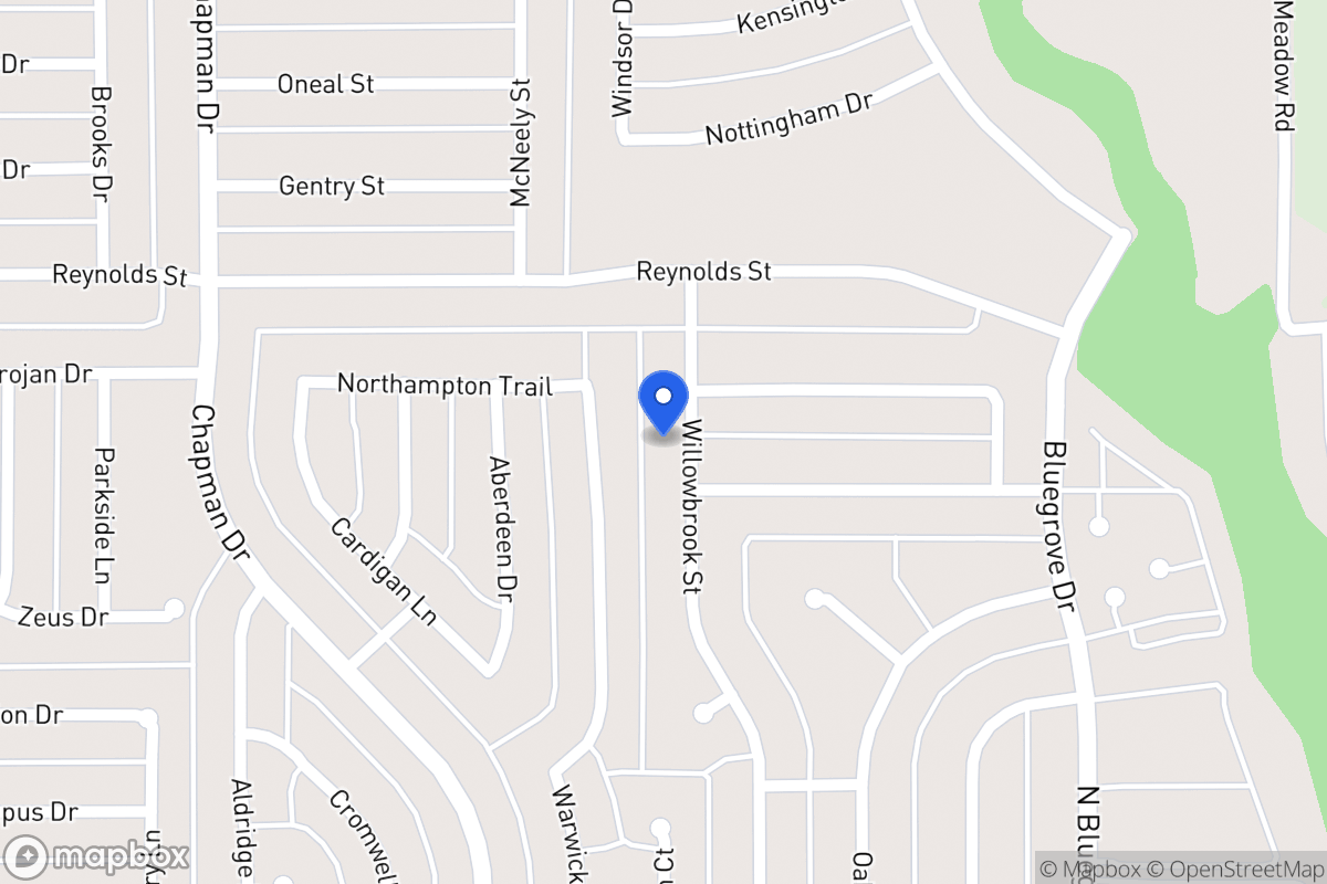Map of 1609 Willowbrook St