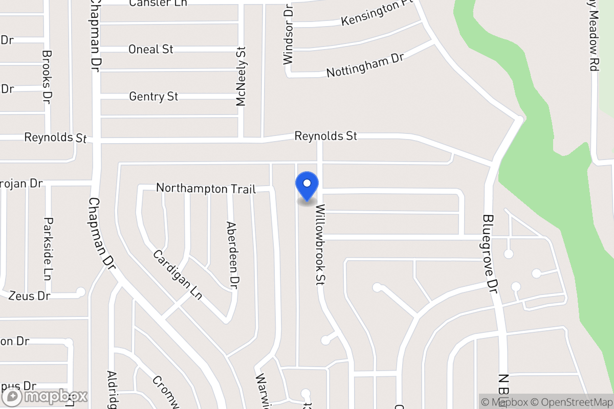 Map of 1613 Willowbrook St
