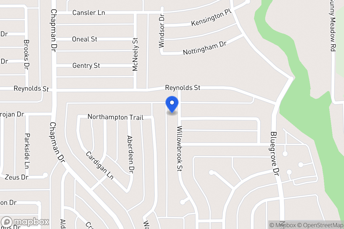 Map of 1621 Willowbrook St