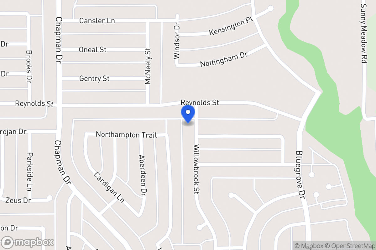 Map of 1625 Willowbrook St