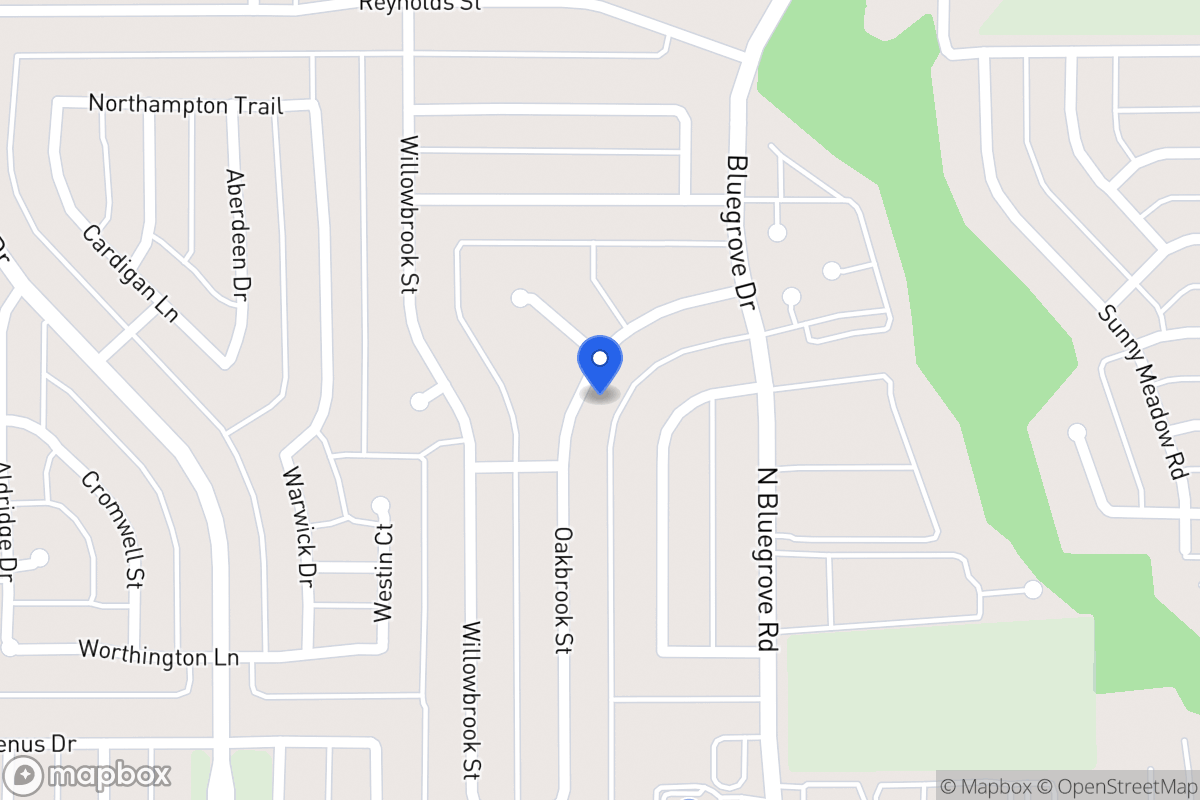 Map of 1522 Oakbrook St