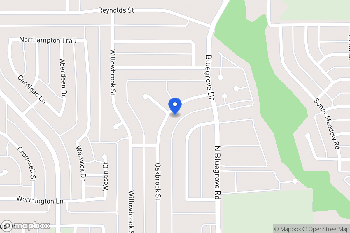 Map of 1530 Oakbrook St