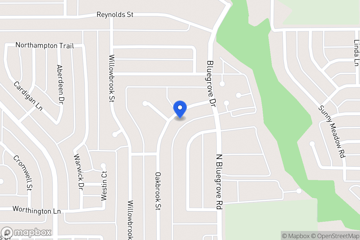 Map of 1534 Oakbrook St