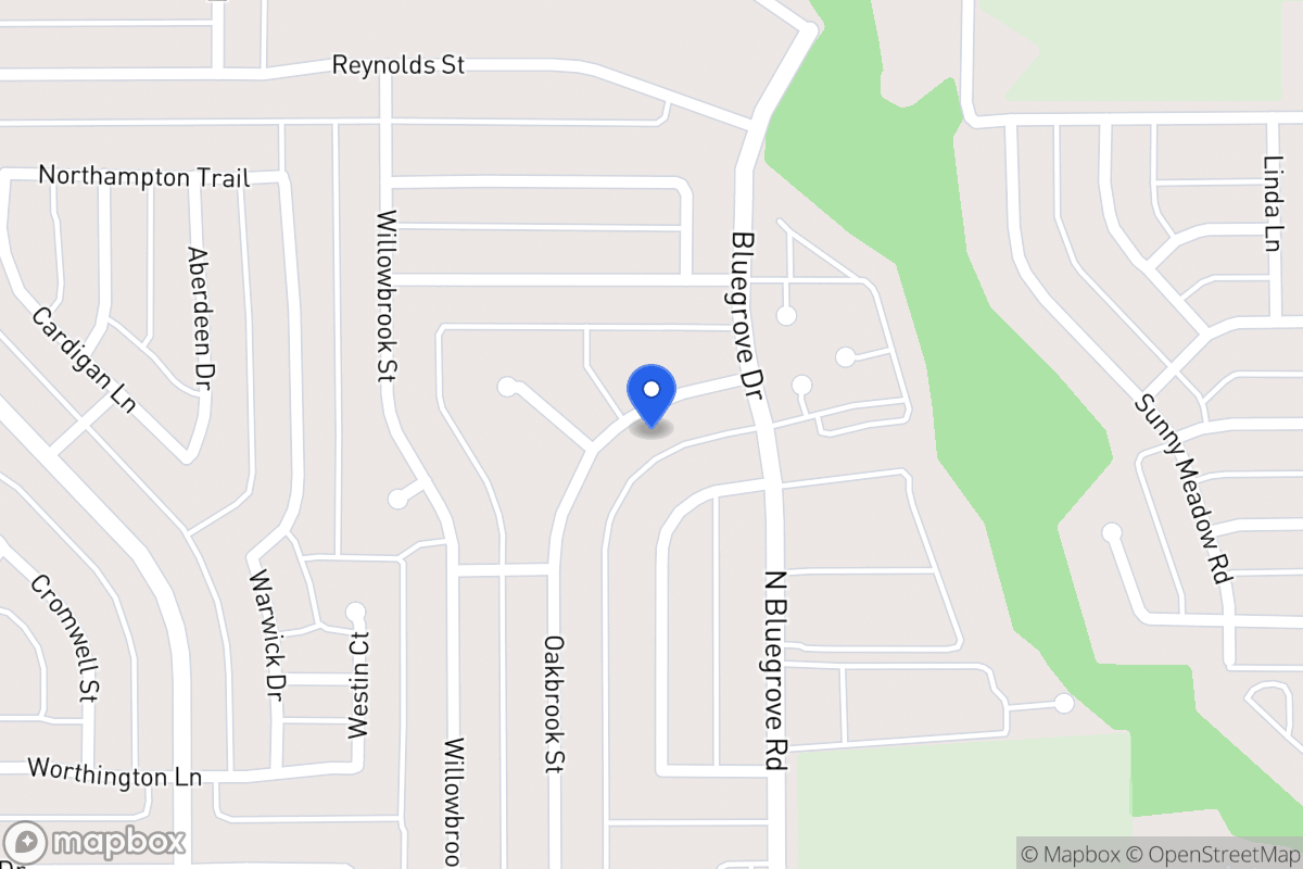 Map of 1538 Oakbrook St