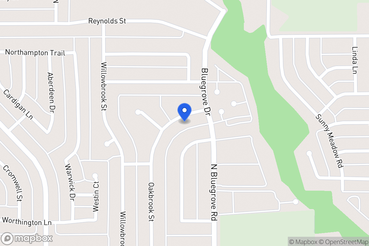 Map of 1542 Oakbrook St