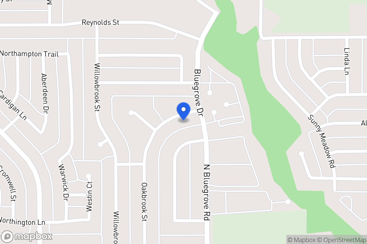 Map of 1546 Oakbrook St