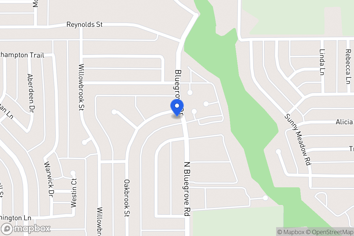 Map of 1554 Oakbrook St