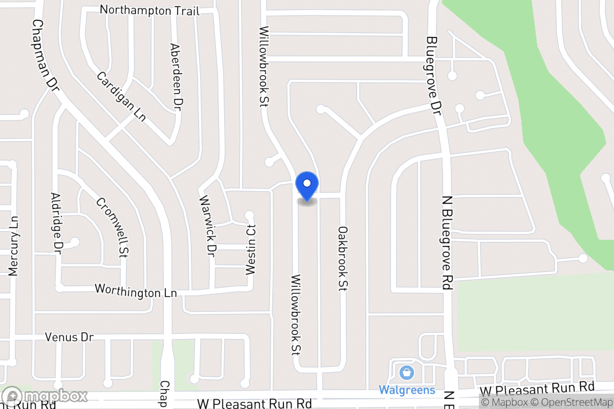 Map of 1430 Willowbrook St