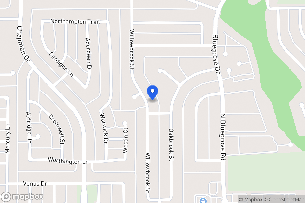 Map of 1530 Willowbrook St