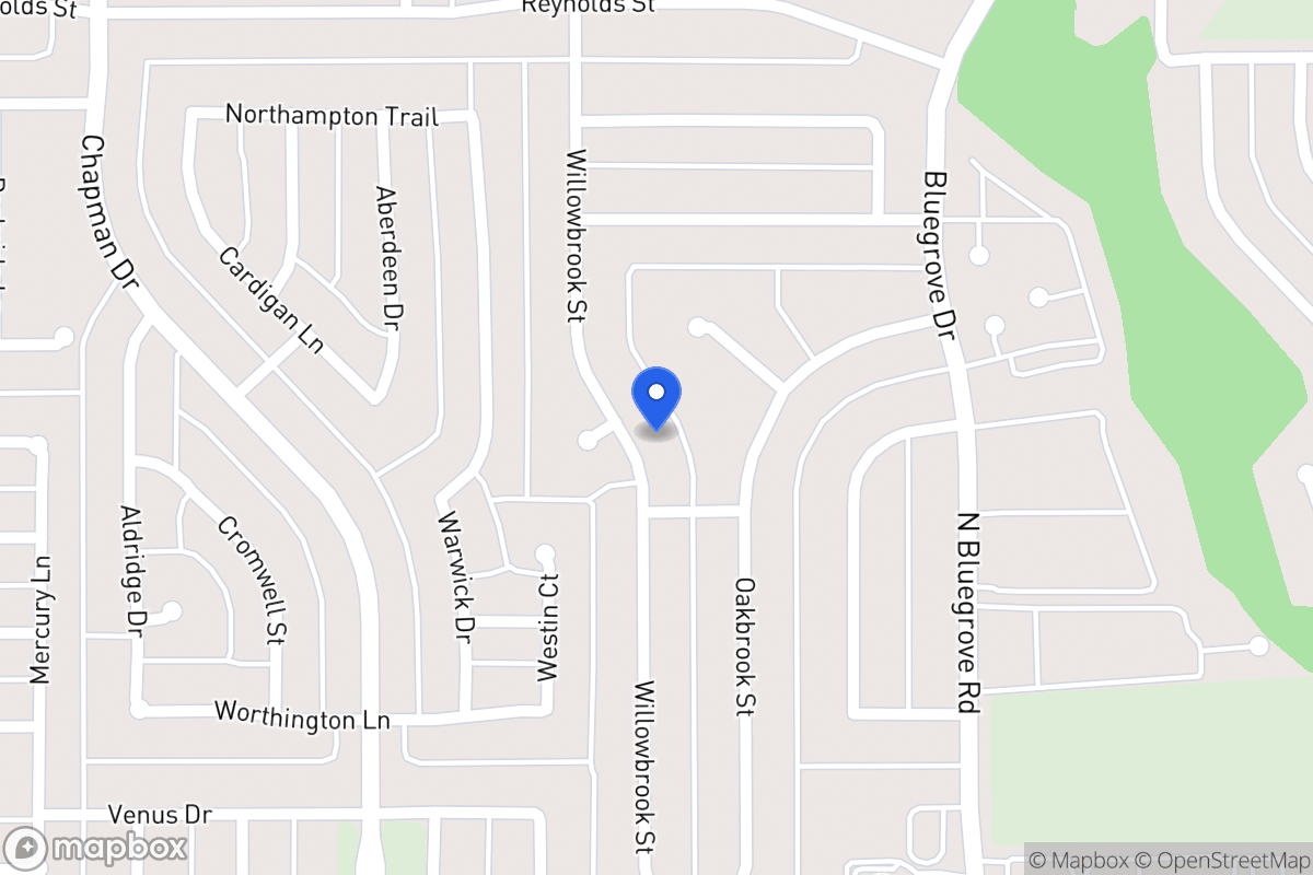 Map of 1534 Willowbrook St