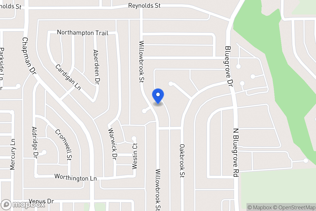 Map of 1538 Willowbrook St