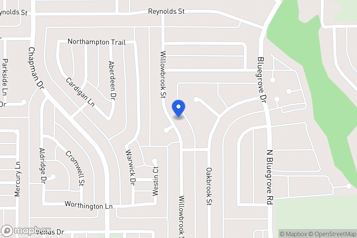 Map of 1542 Willowbrook St