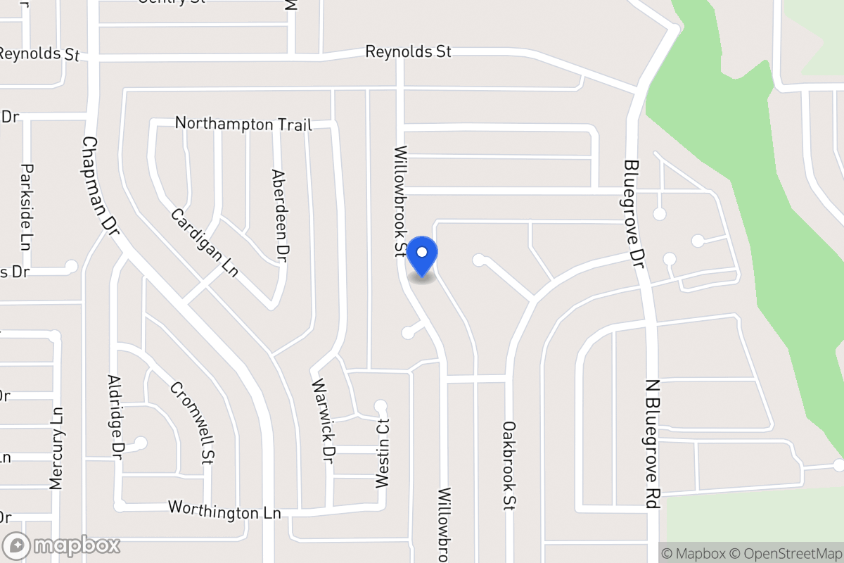 Map of 1550 Willowbrook St