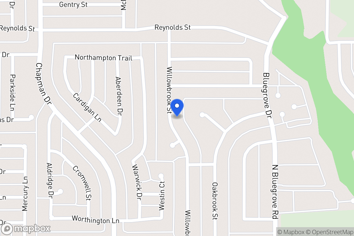 Map of 1554 Willowbrook St