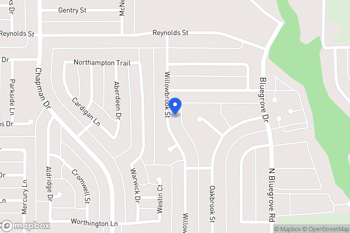 Map of 1558 Willowbrook St