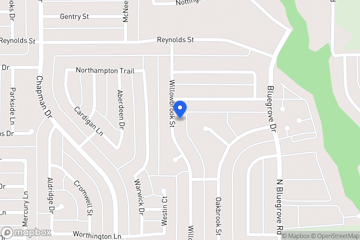 Map of 1562 Willowbrook St