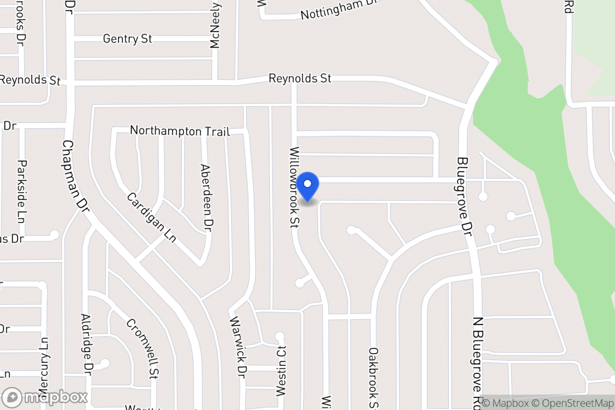 Map of 1566 Willowbrook St