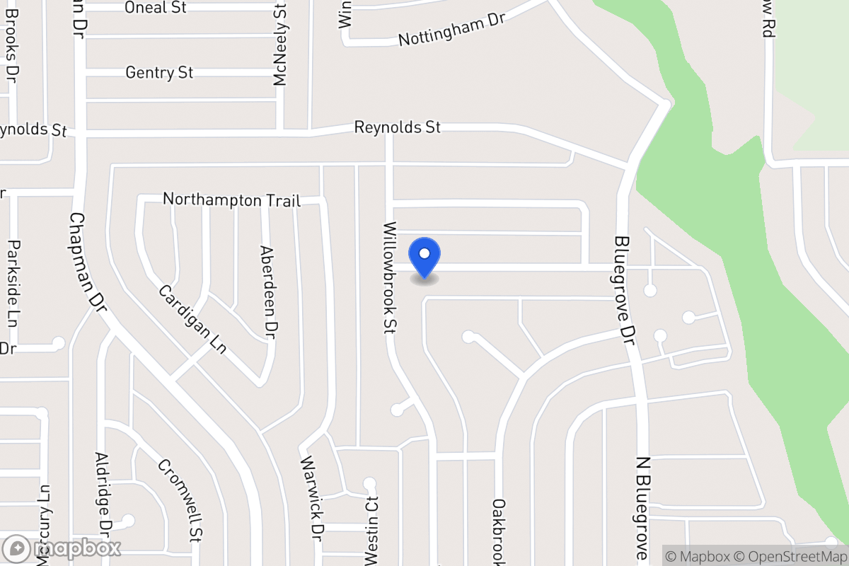 Map of 1530 Rockbrook St