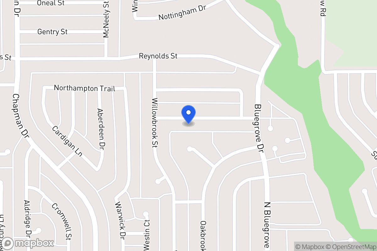 Map of 1518 Rockbrook St