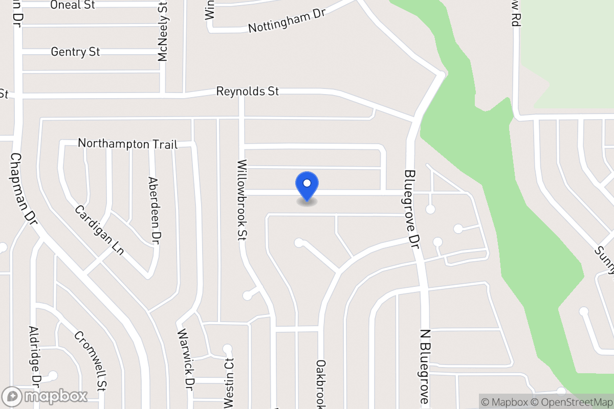 Map of 1514 Rockbrook St