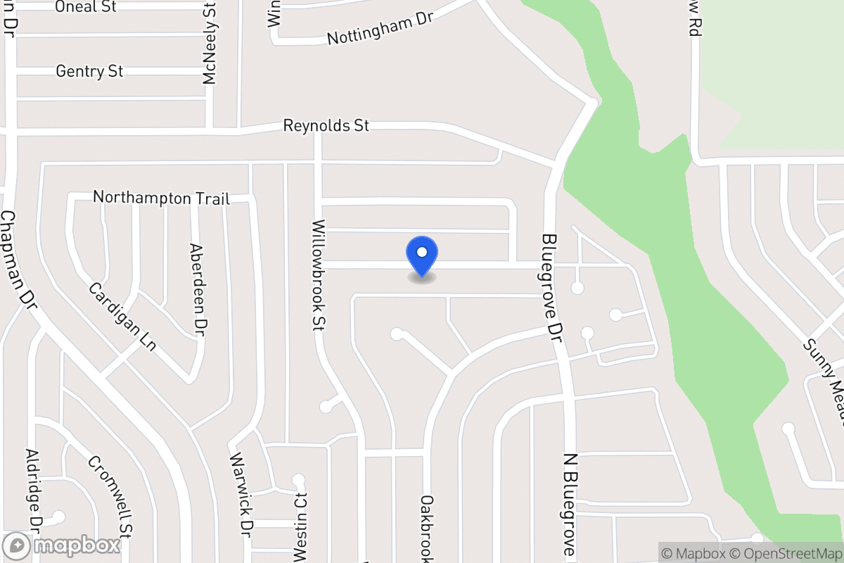 Map of 1510 Rockbrook St
