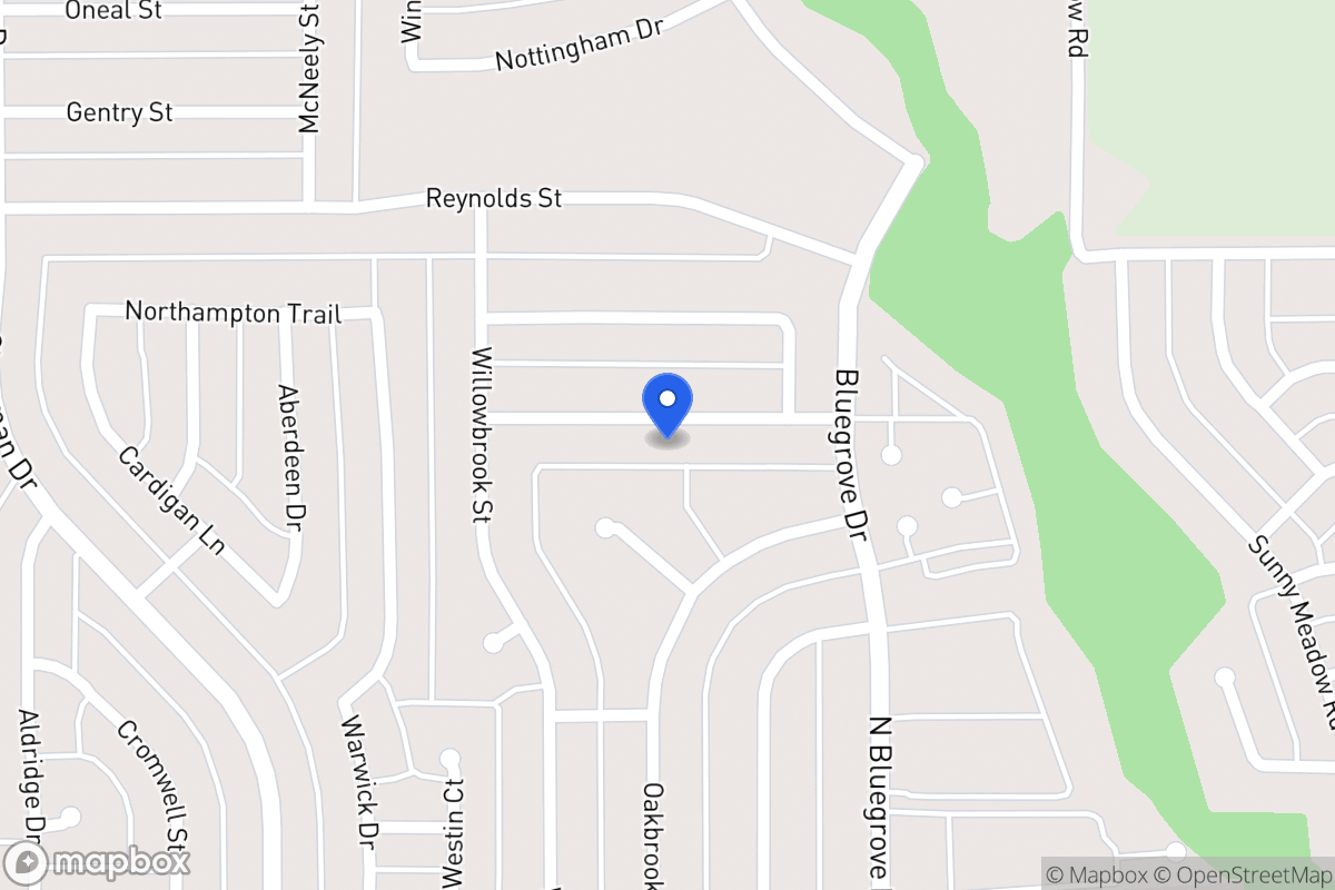 Map of 1506 Rockbrook St