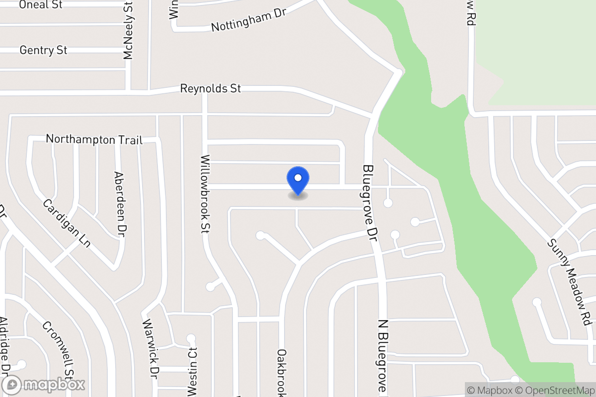 Map of 1502 Rockbrook St