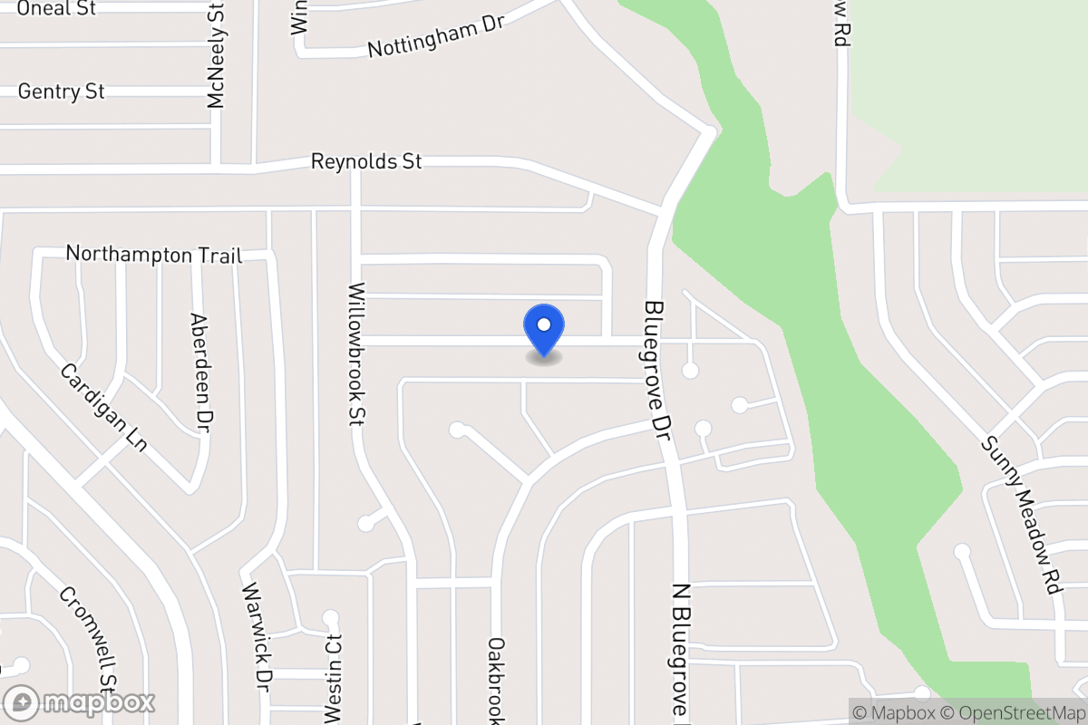 Map of 1422 Rockbrook St